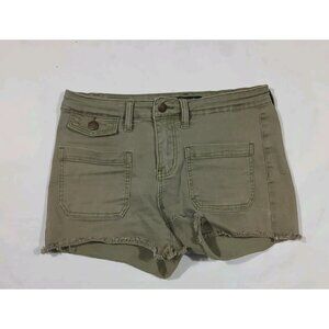 Judy Blue Mid Rise Raw Hem Jean Shorts